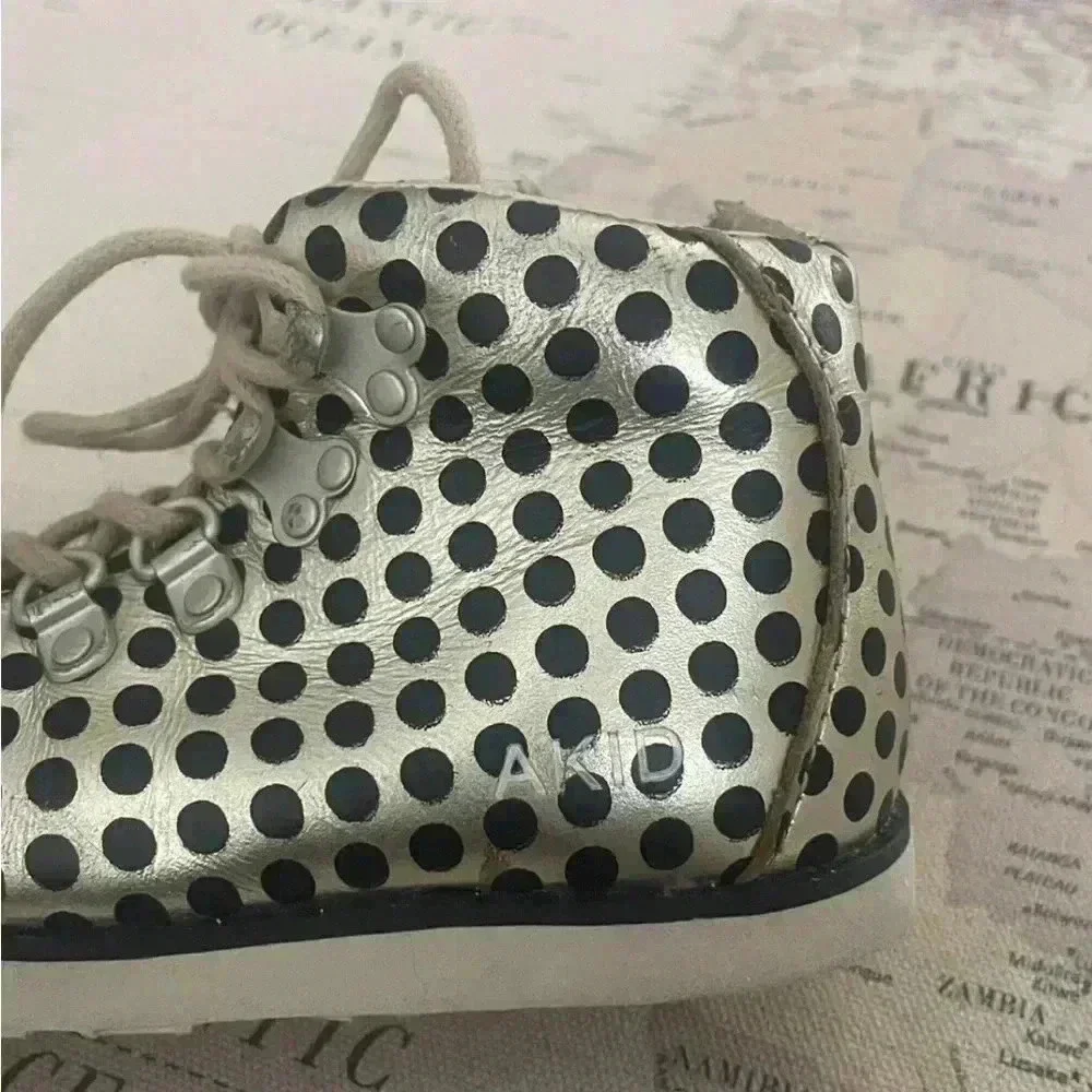 AKID Polka Dot Boots Size 7